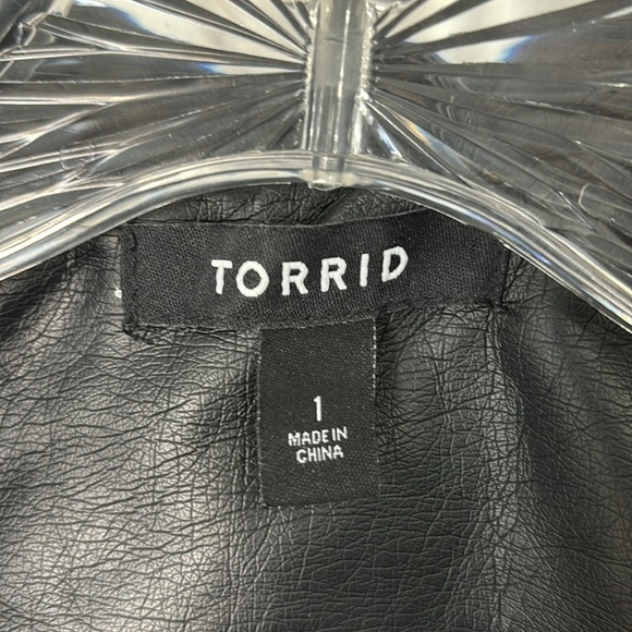 Torrid 1X Faux Leather Moto Jacket Black - Picture 8 of 10